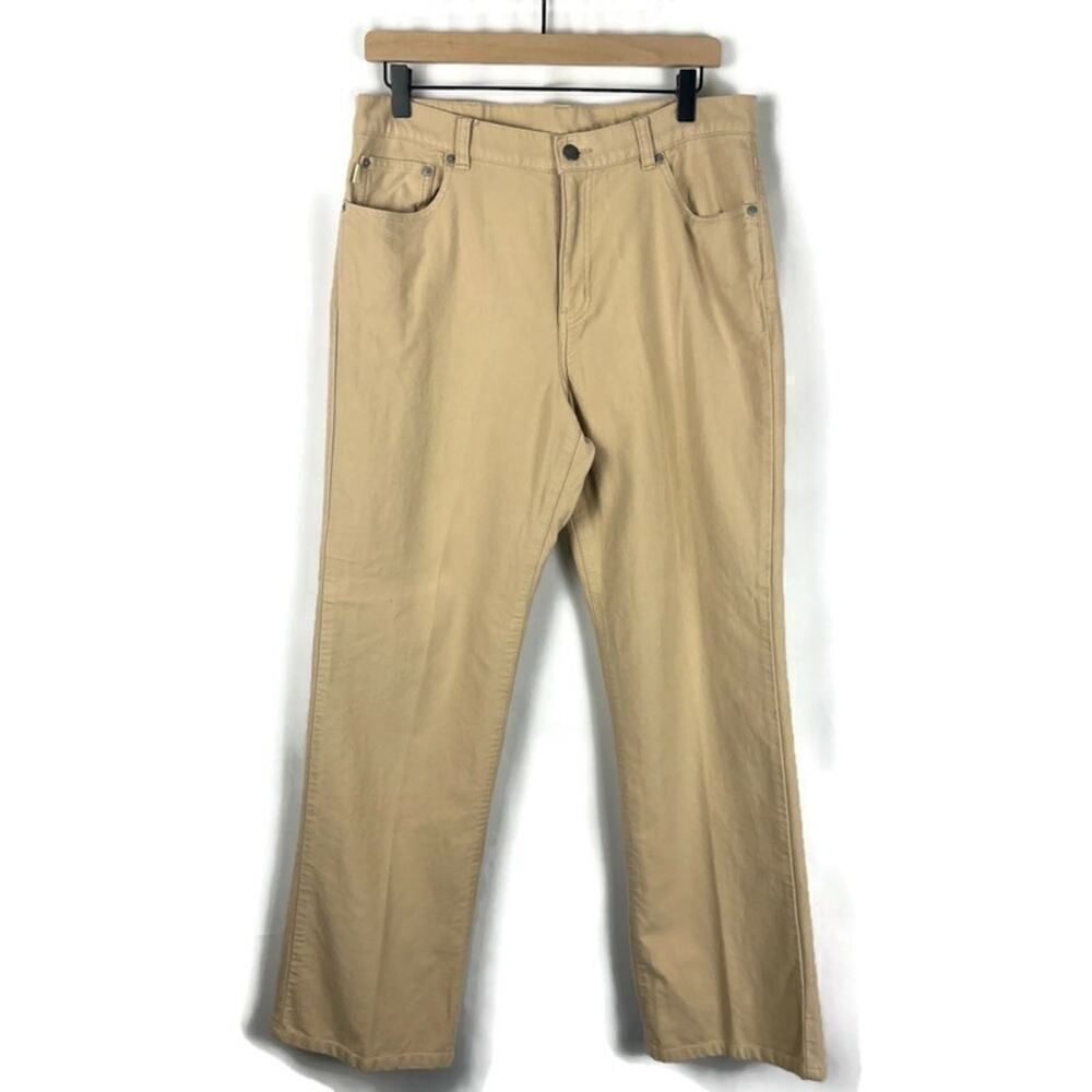 LAUREN JEANS CO, RALPH LAUREN Women’s Vintage Brushed Cotton Pants Tan Size 12